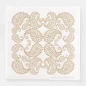 Paisley Floral Design Serviette (Vorderseite)