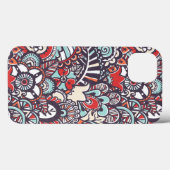 Paisley Floral Doodle Muster Case-Mate iPhone Hülle (Rückseite (Horizontal))