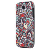 Paisley Floral Doodle Muster Case-Mate Samsung Galaxy Hülle (Rückseite Links)