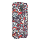 Paisley Floral Doodle Muster Case-Mate Samsung Galaxy Hülle (Rückseite/rechts)