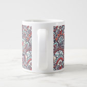 Paisley Floral Doodle Muster Jumbo-Tasse (Rückseite)