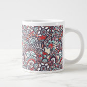 Paisley Floral Doodle Muster Jumbo-Tasse (Rechts)