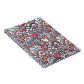Paisley Floral Doodle Muster Notizblock (Rechte Seite)