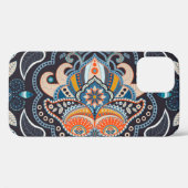 Paisley Floral: Dunkles indisches Muster Case-Mate iPhone Hülle (Rückseite (Horizontal))