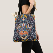 Paisley Floral: Dunkles indisches Muster Tasche (Von Nahem)