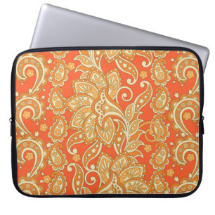 Paisley Floral ethnische nahtlose Muster. Arabisch Laptopschutzhülle