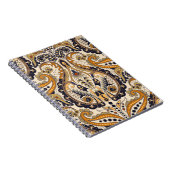 Paisley Floral: Farbenloses, nahtloses Design Notizblock (Rechte Seite)