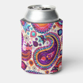 Paisley Floral Indian Seamless Ornament Dosenkühler (Kanne Rückseite)