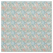 Paisley Floral Light Pink und Blue Stoff (Muster)