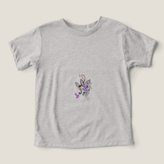 Paisley Floral Motif – Boho White Purple Orange  (Design Vorderseite)