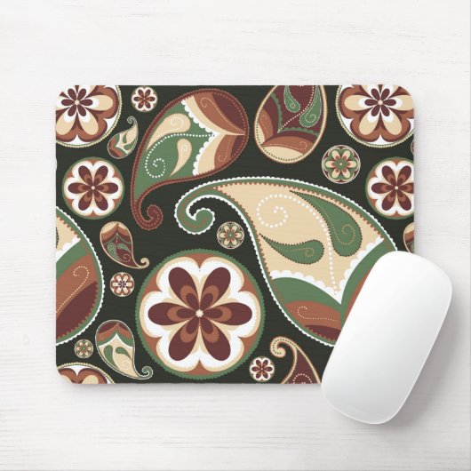 Paisley & Floral Mousepad (Mit Mouse)
