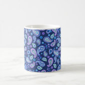 Paisley Floral Pattern - Blau Kaffeetasse (Mittel)