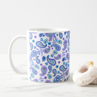 Paisley Floral Pattern - Weiß Kaffeetasse