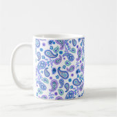 Paisley Floral Pattern - Weiß Kaffeetasse (Links)