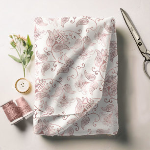 Paisley Floral Rose Gold ID639 Stoff