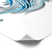 Paisley Flower Fish Poster (Ecke)