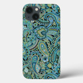 Paisley Forest Green iPhone Case (Rückseite)