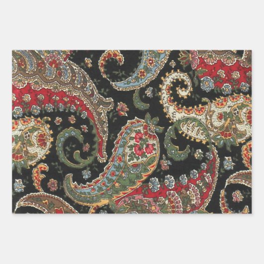 Paisley Fraktal Geschenkpapier Set (Vorderseite 2)