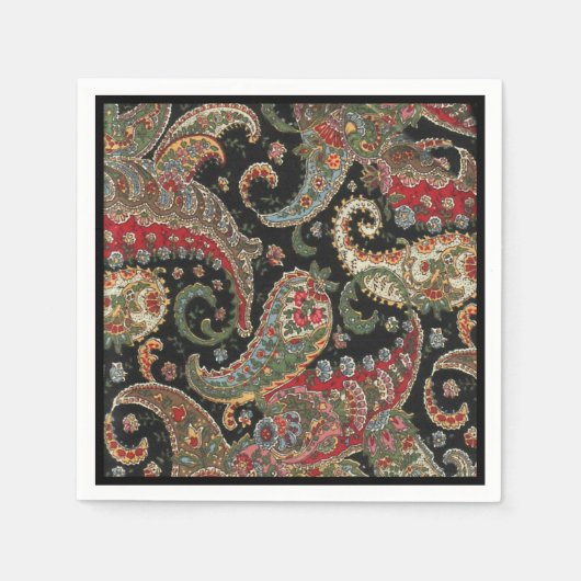 Paisley Fraktal Serviette (Vorderseite)