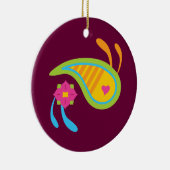 Paisley Fun Keramikornament (Rechts)
