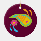 Paisley Fun Keramikornament (Vorne)
