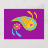 Paisley Fun Postkarte (Vorderseite)