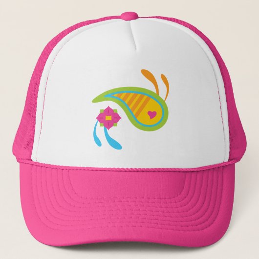 Paisley Fun Truckerkappe (Vorderseite)