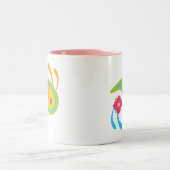 Paisley Fun Zweifarbige Tasse (Mittel)