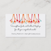 Paisley gabelt der kulinarische visitenkarte (Rückseite)