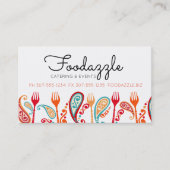 Paisley gabelt der kulinarische visitenkarte (Vorderseite)