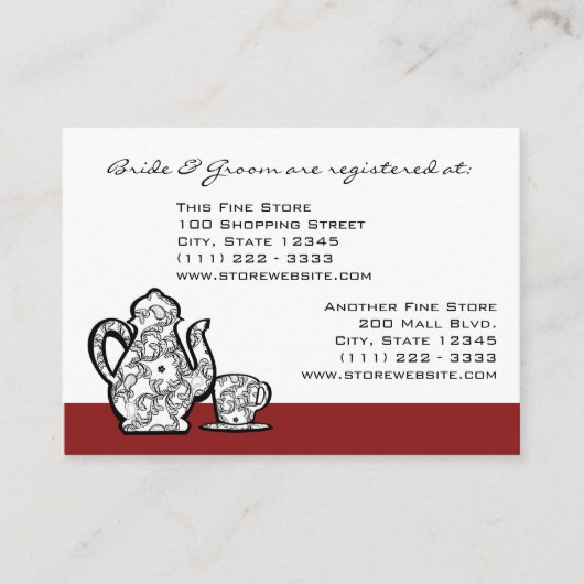 Paisley Garden Tea Party Begleitkarte (Vorderseite)