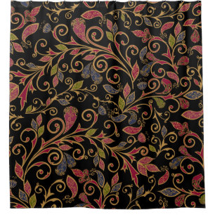Paisley Gemüse Vintage Mischung Duschvorhang