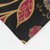 Paisley Gemüse Vintage Mischung Fleecedecke (Ecke)