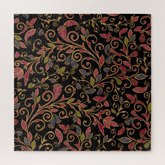 Paisley Gemüse Vintage Mischung Puzzle (Vertikal)