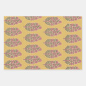 Paisley-Geschenkpapier-Set mit 3 flachen Bögen Geschenkpapier Set (Vorderseite 3)
