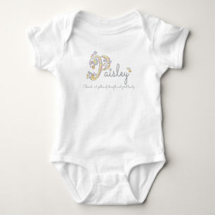Paisley Girls P Name bedeutet Custom Baby Bekleidu Strampler