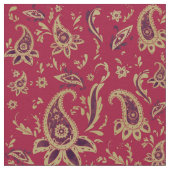 Paisley-Gold, Gewebe Stoff (Nahaufnahme)