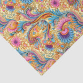 Paisley Golden Blume Abstraktes Muster 6 Seidenpapier (Ausschnitt)