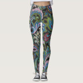 Paisley Green Leggings (Vorderseite)