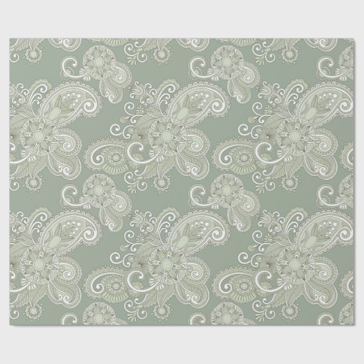 Paisley/Ham Pattern Geschenkpapier (Flach)