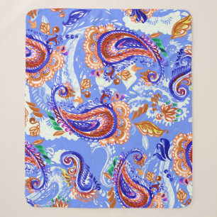 Paisley Handcraft: Watercolor Asian Background Sherpadecke
