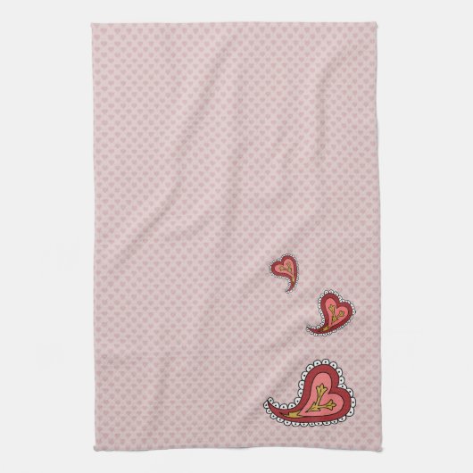 Paisley Heart Handtuch (Vertikal)