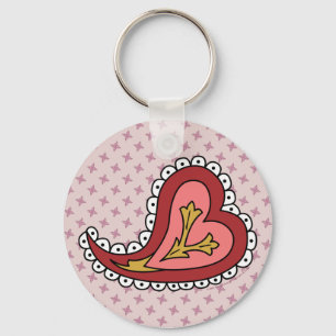 Paisley Heart Keychain Schlüsselanhänger