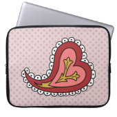 Paisley Heart Laptop Case (Vorderseite)