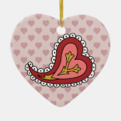 Paisley Heart Ornament (Vorne)
