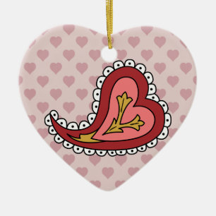 Paisley Heart Ornament