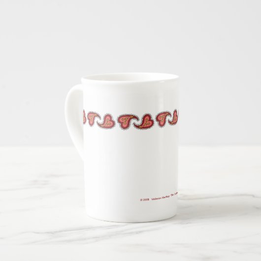 Paisley Heart Specialty Tasse (Vorderseite Links)