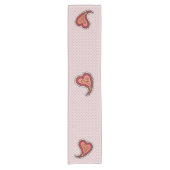 Paisley Heart Table Runner Kurzer Tischläufer (Vorderseite)