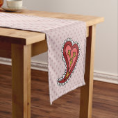 Paisley Heart Table Runner Kurzer Tischläufer (Beispiel)