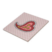 Paisley Heart Tile Fliese (Seite)